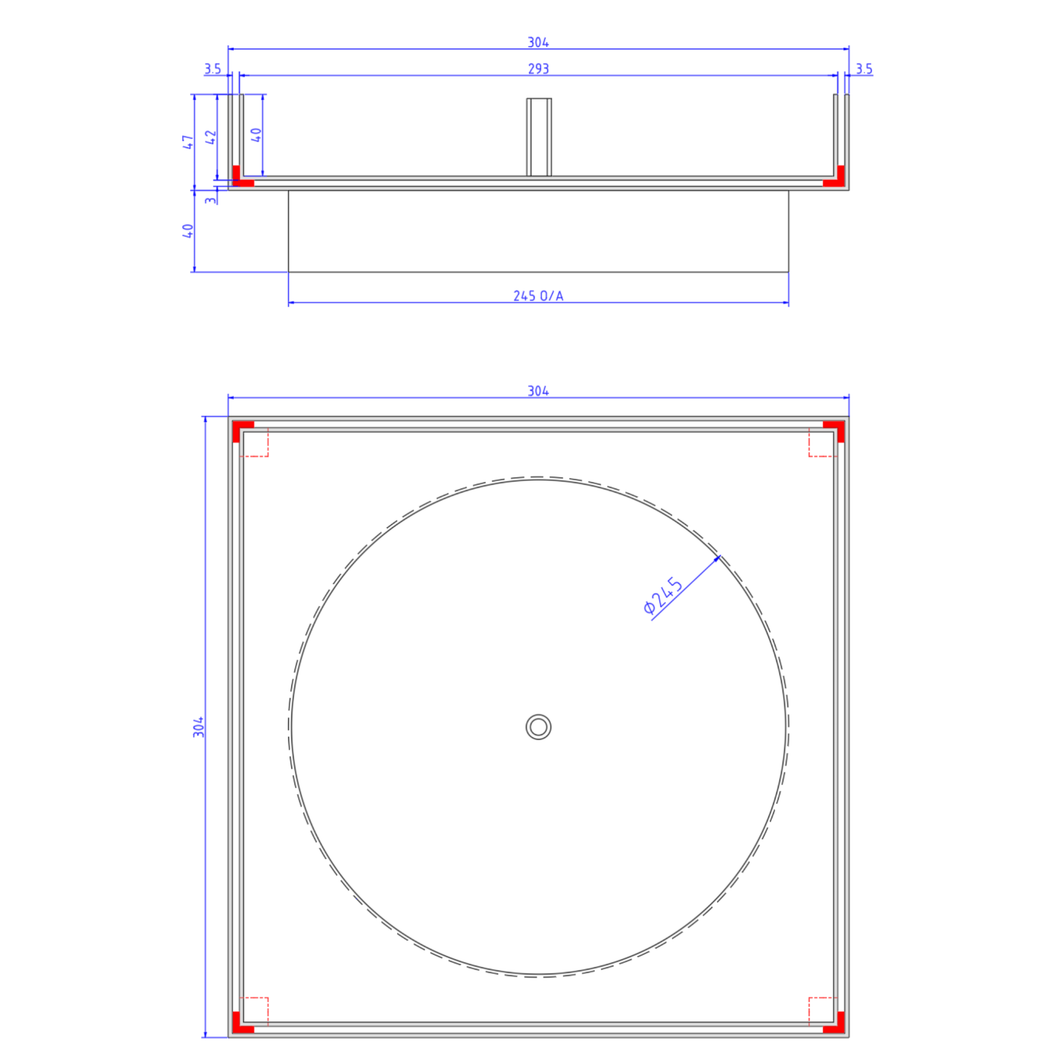 Hidden Skimmer Lid
