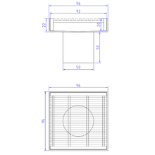 Heel Grate - Floor Waste - Flat Matt Gold