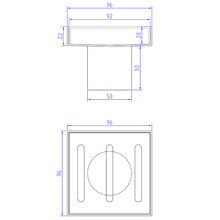 Slotted - Floor Waste - Black
